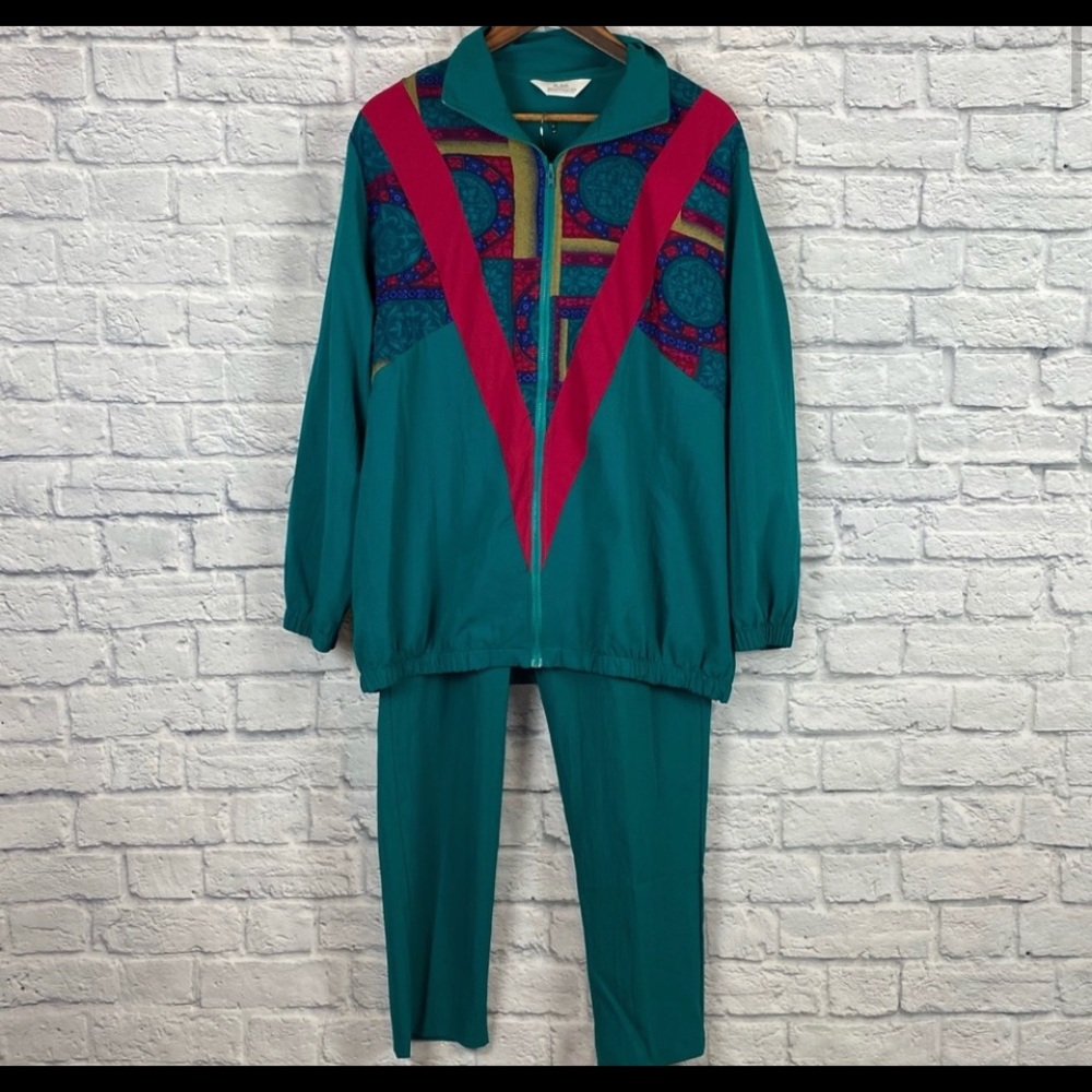 Vintage Blair’s boutique tracksuit 1980s  w/ visor